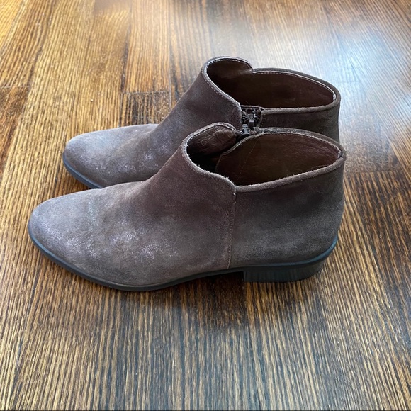 Kanna Taupe Suede Ankle Bootie 37 - Picture 2 of 6